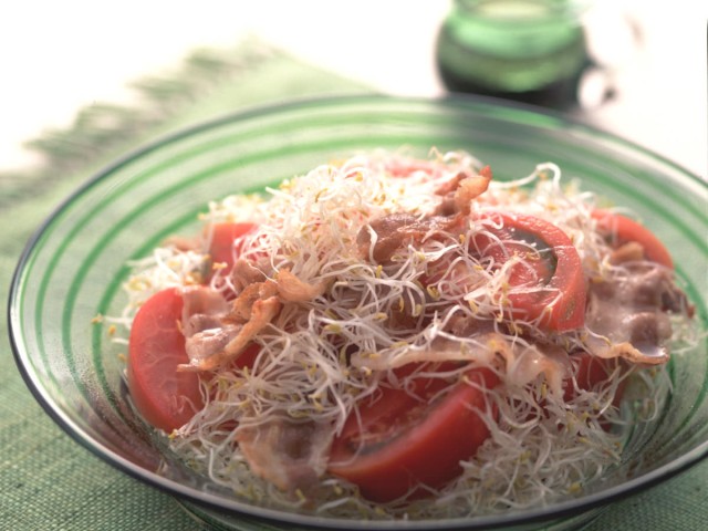 カリカリ豚肉サラダ