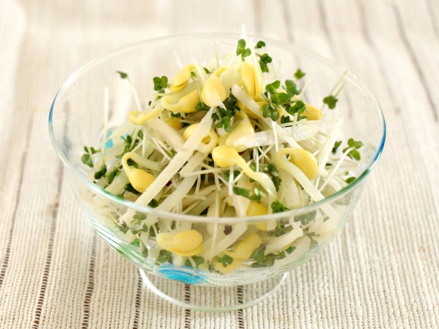 大豆もやしと生姜の浅漬け