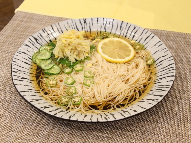 もやしレモンでさっぱり素麺