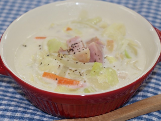 栄養チャージ！あったかクリームスープ