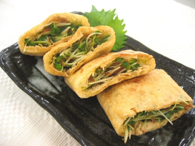 油揚げのしょうゆ焼き