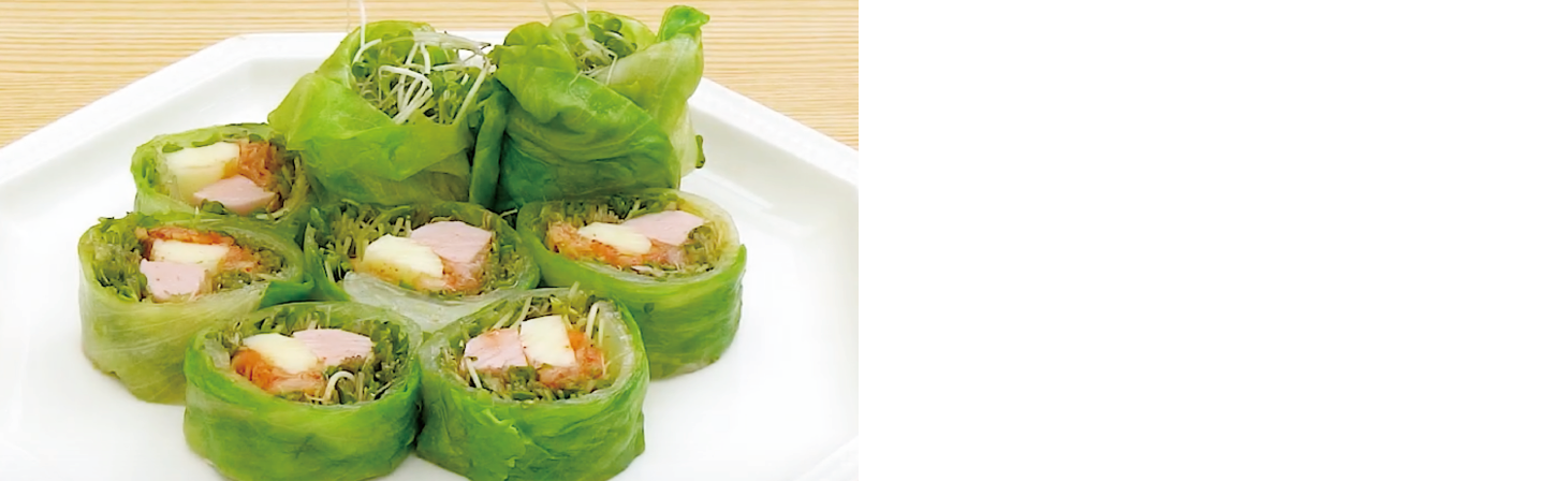 野菜たっぷり！キンパ風サラダロール