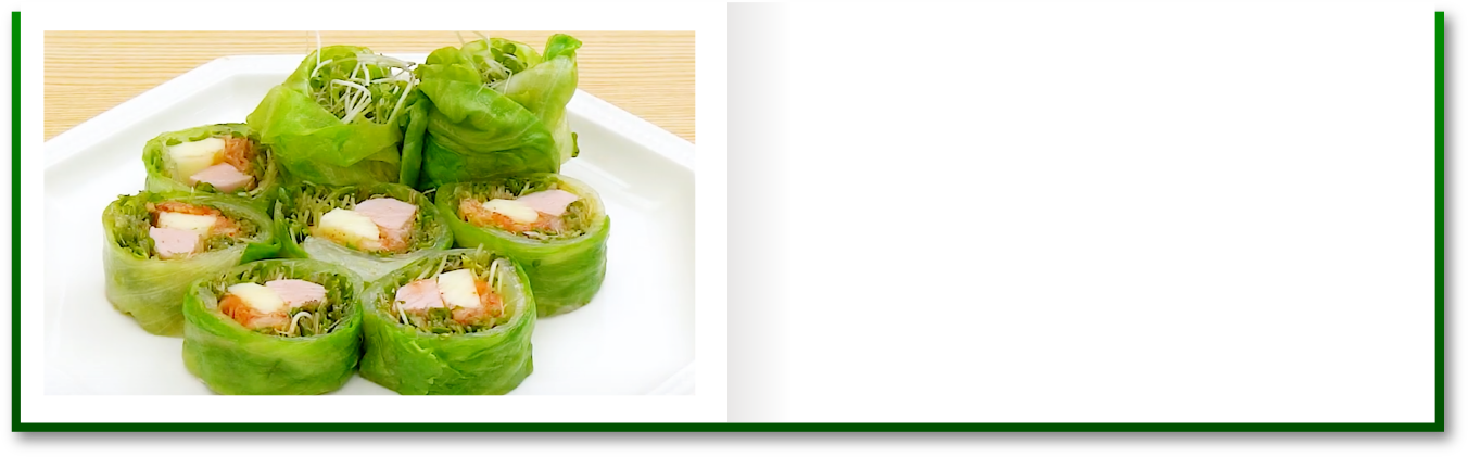 野菜たっぷり！キンパ風サラダロール