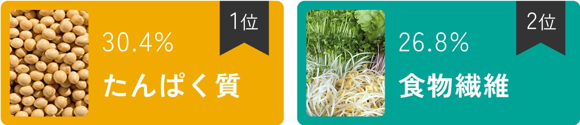 たんぱく質　食物繊維
