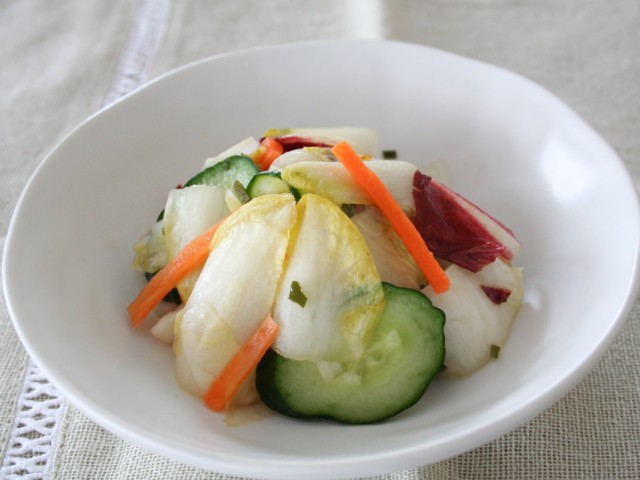 チコリの浅漬け