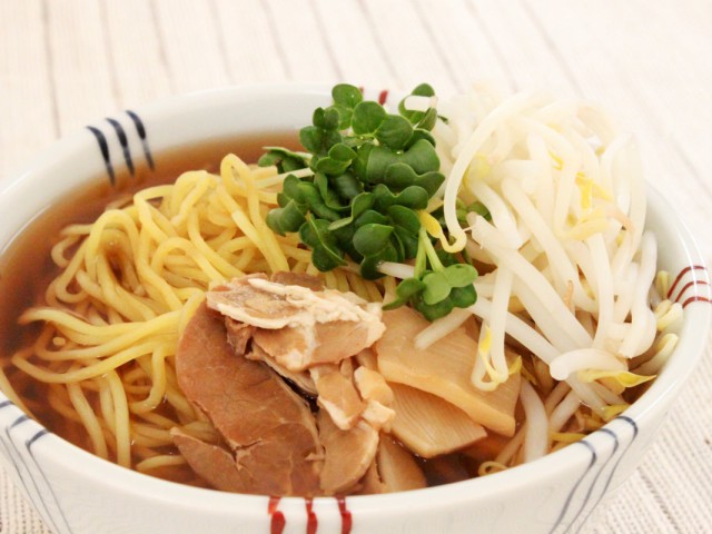 シャキシャキ黒豆もやしのラーメン