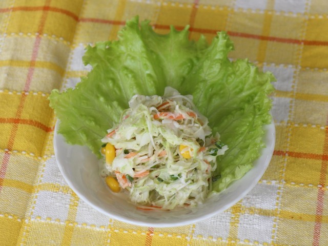カット野菜で簡単コールスローサラダ