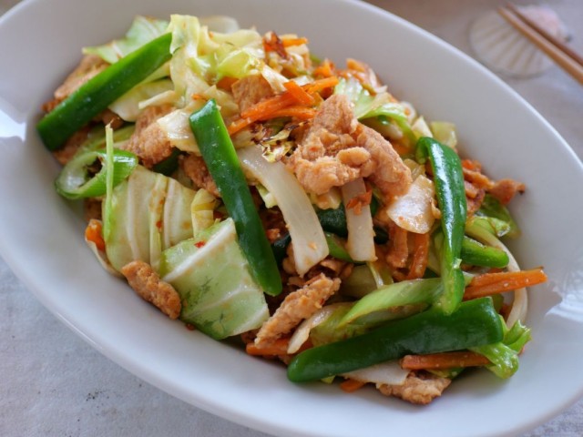 大豆のお肉　回鍋肉