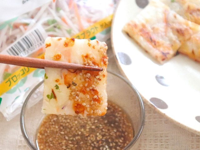 和風サラダのチーズチヂミ