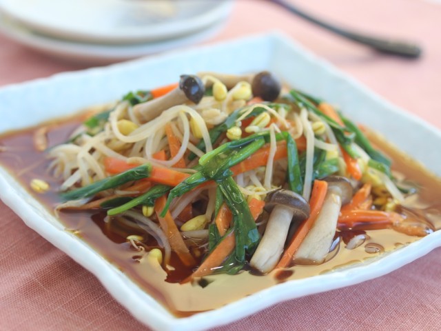 おかず野菜の甘酢あんかけ