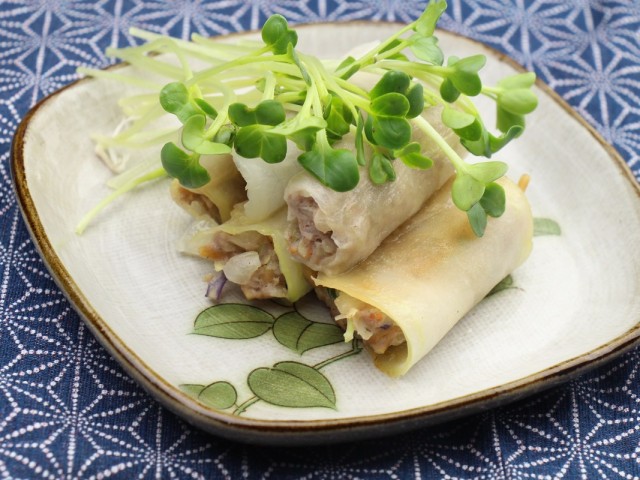 餃子の皮を大根で!