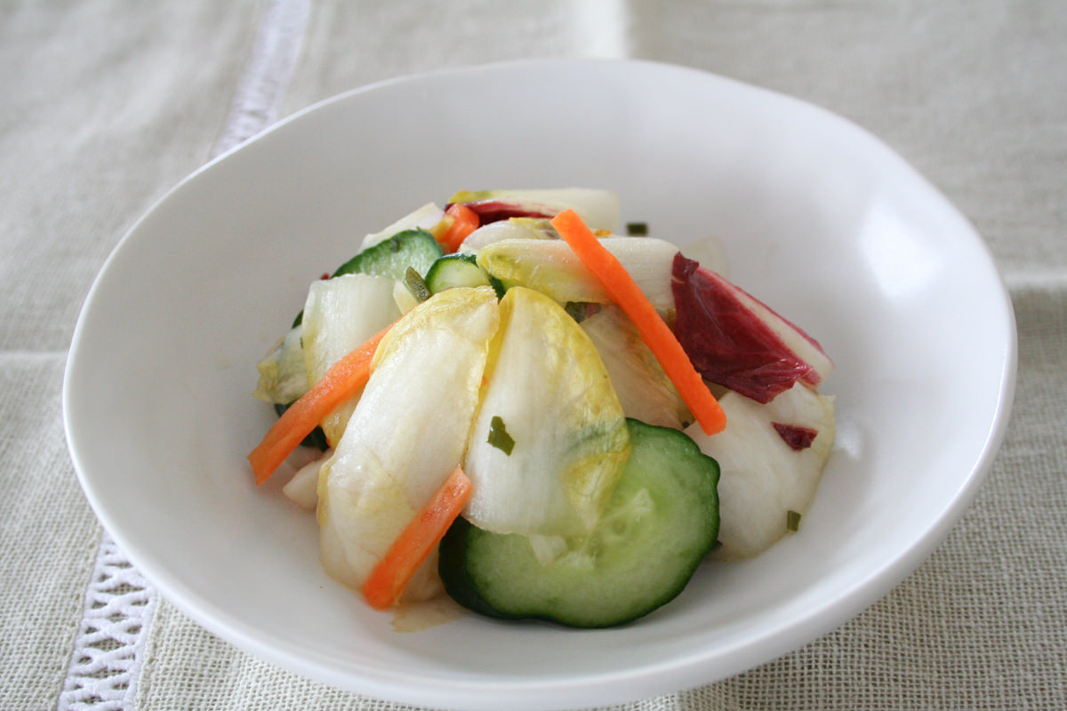 ちこりの浅漬け サラダコスモの おいしい発芽野菜レシピ
