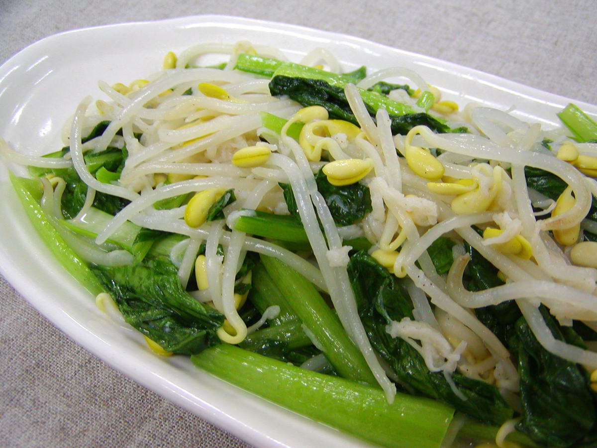 青菜に塩