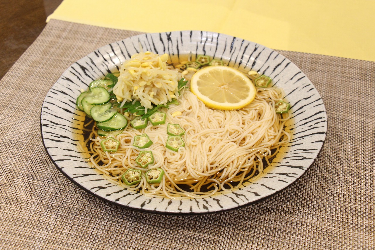 もやしレモンでさっぱり素麺