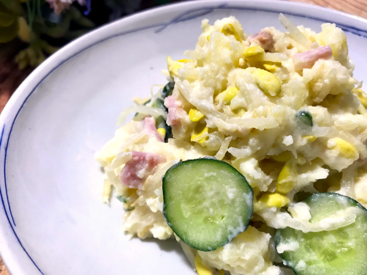 子大豆もやし芽ぐみのコリコリ！ポテトサラダ