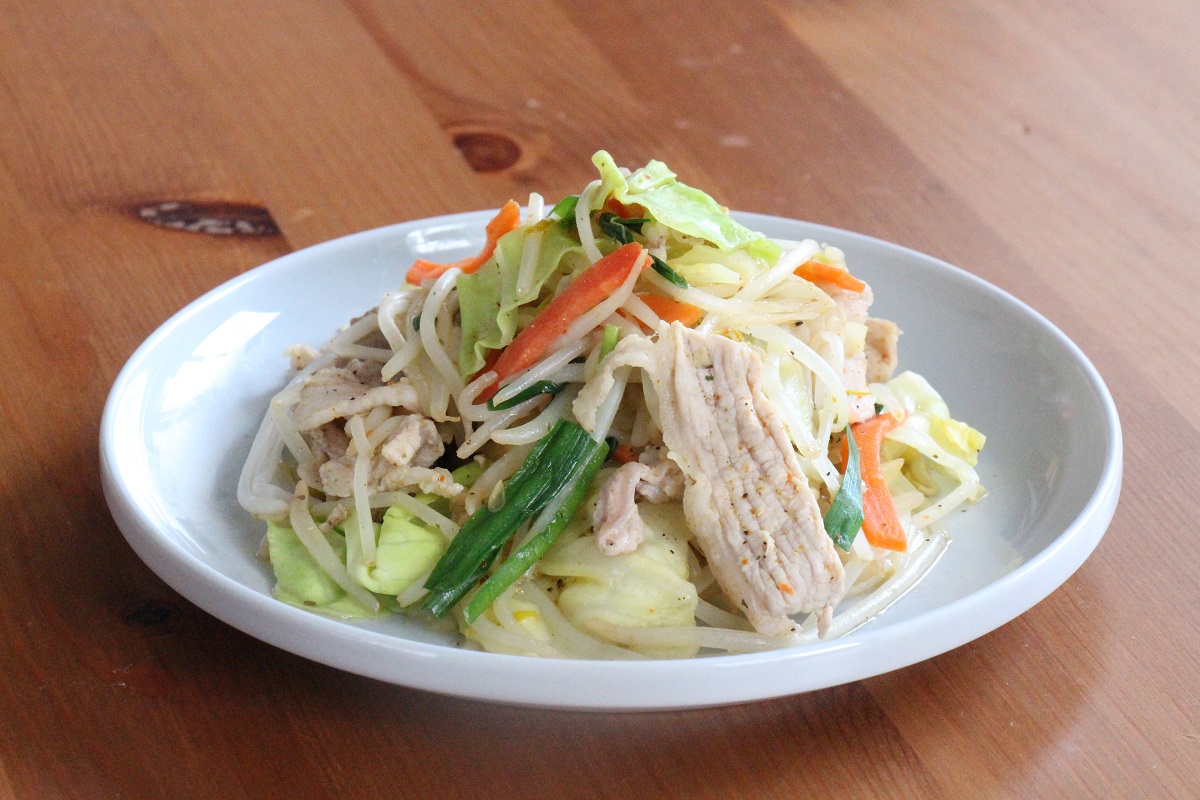 カレースパイス肉野菜炒め